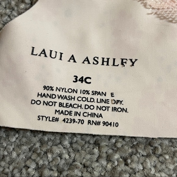 Laura Ashley Floral Lace Bra Size 34C - Picture 2 of 4